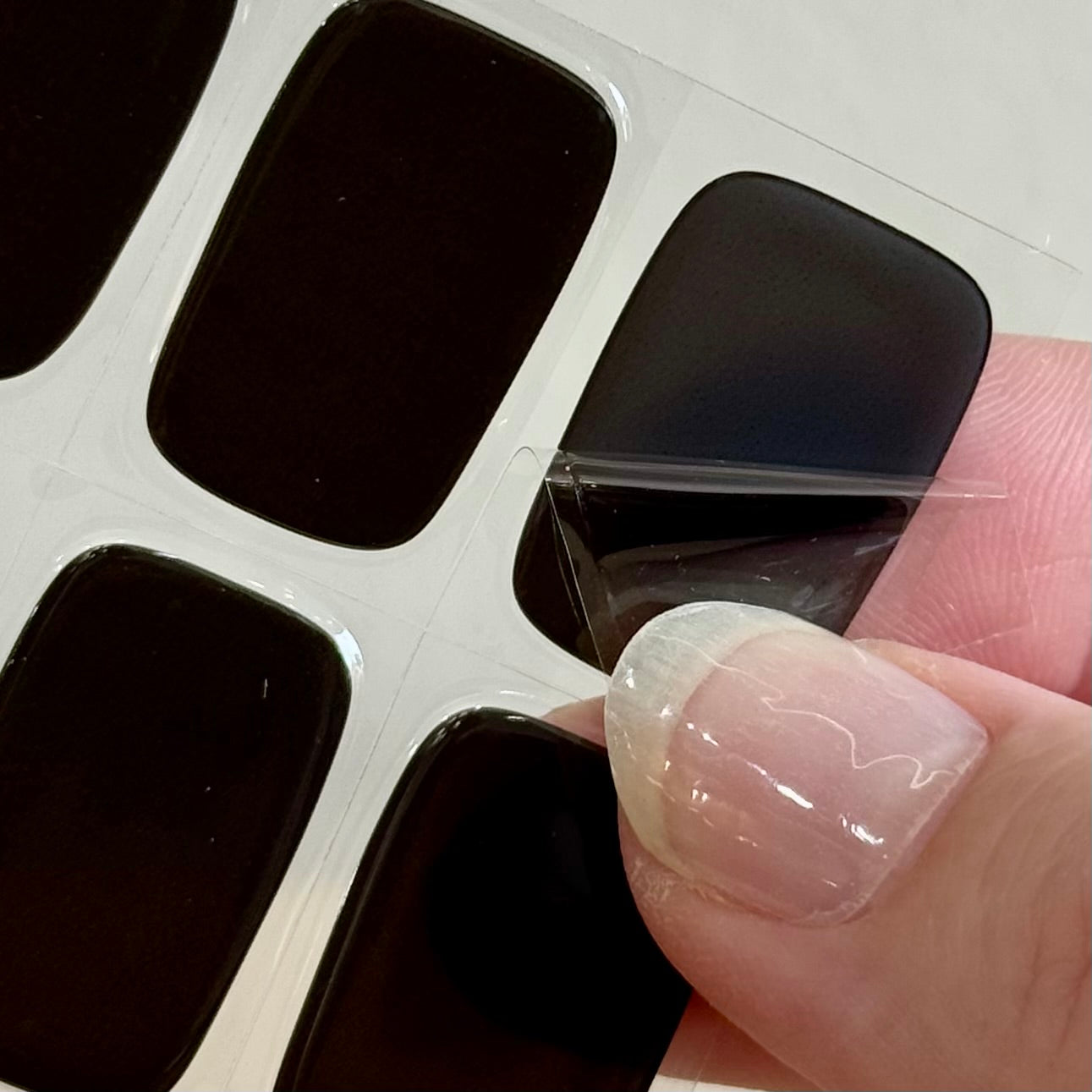 Semicured Gel Nail Polish Kit in ‘Black Suede’