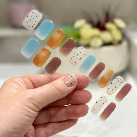 UV Gel Nail Wraps in ‘Hazy Daze’